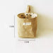 Versatile Foldable Jute and Cotton Storage Basket for Home and Travel