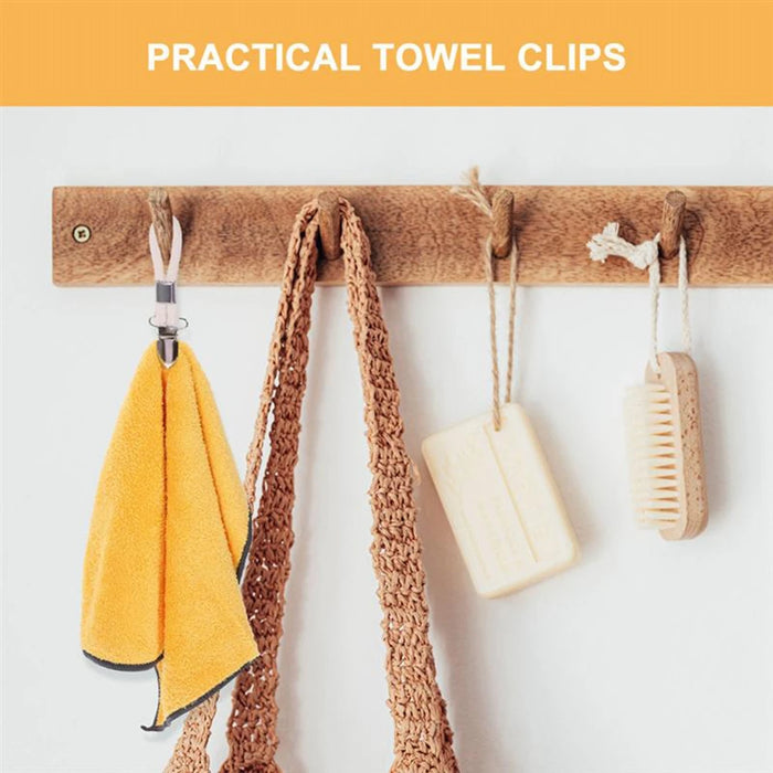Cotton Loop Tea Towel Holder Set for Kitchen Towel Organization