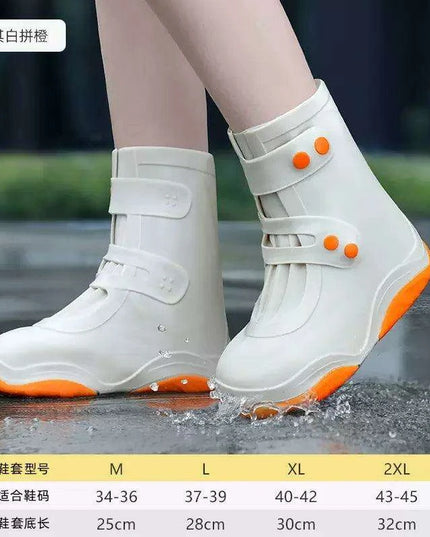 Silicone Waterproof Shoe Covers for Women and Kids - Non-Slip Rain Boot Protectors