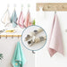 Cotton Loop Tea Towel Hanger Set with Clips for Kitchen Towel Organization