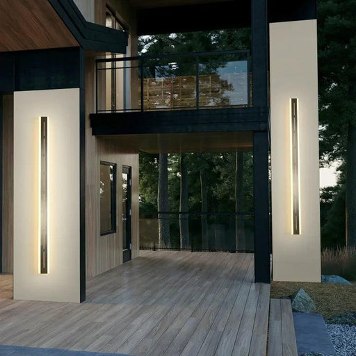 Modern Black LED Nordic Wall Sconce with Remote for Indoor and Outdoor Ambiance