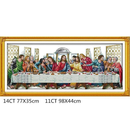 The Last Supper Cross Stitch Craft Kit - Inspiring DIY Home Art Project