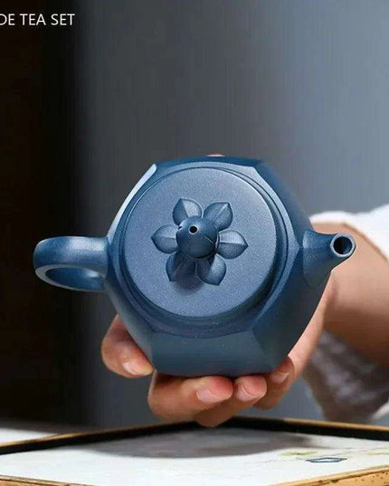 Handcrafted 240ml Yixing Purple Clay Teapot with Built-in Filter - Perfect for Oolong & Black Tea Ceremonies