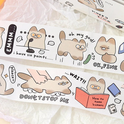 Cute Animal Washi Tape | 30mm x 3m Decorative Roll