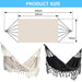 Chic Bohemian Macrame Hammock with Handcrafted Tassels