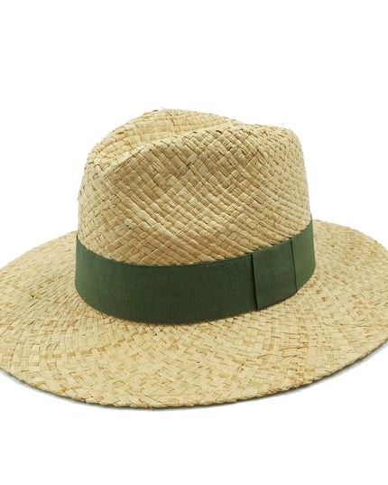 Chic Adjustable Wide Brim Straw Hat for Women - Stylish Sun Protection Beach Accessory Available in 50 Colors