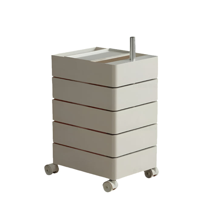 360-Degree Rotating Multi-Layer Storage Organizer - Stylish Movable Cabinet for Magazines and Cosmetics