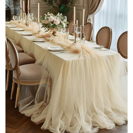Zestyo Tulle Organza Fabric - Ideal for Wedding Curtains & DIY Decor Pillowcases & Shams tulle-fabric-organza-used-for-background-curtain-wedding-party-table-skirt-decor-baby-birthday-hand-made-diy-fabric