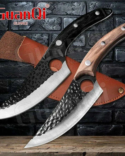 Serbian Artisan Steel Chef Knife Set with Comfortable Wooden Handles - Unmatched Quality Blades