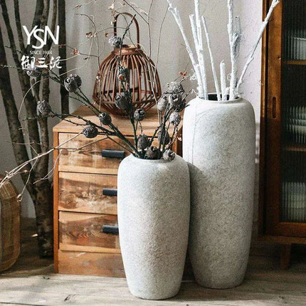 Nordic Ikebana Ceramic Vase Set for Elegant Room Decor and Plant Growth