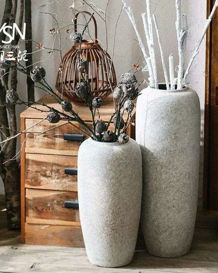 Nordic Ikebana Ceramic Vase Set for Elegant Room Decor and Plant Growth