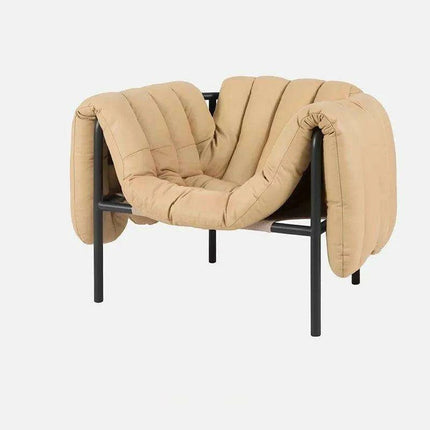 Alien Luxe PU Leather Nordic Lounge Chair: Exquisite Comfort Armchair