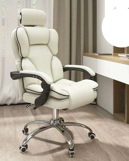 Ultimate Ergonomic Office and Gaming Chair with Adjustable Backrest and Footrest