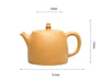 Handcrafted 460ML Yixing Zisha Clay Teapot with Elegant Gold Detailing for Tea Connoisseurs