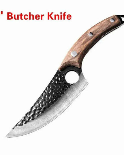 Serbian Artisan Steel Chef Knife Set with Comfortable Wooden Handles - Unmatched Quality Blades