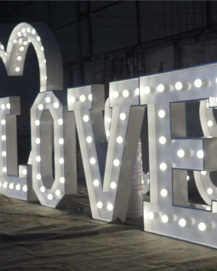 Personalized Illuminated Marquee Alphabet and Numeric Sign Set