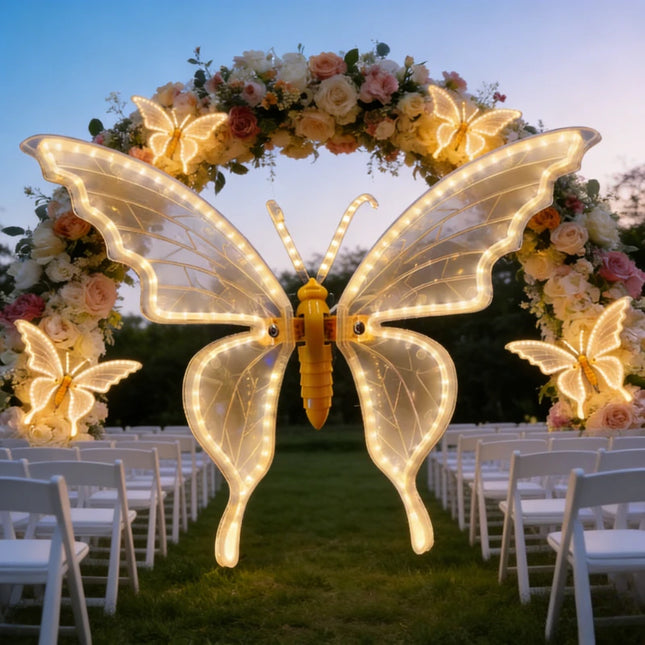 1PC 12V Led Outdoor Simulation Dynamic Static Butterfly Lights for Festival Home Decor Holiday Wedding Party Diy Decorations 1pc-12v-led-outdoor-simulation-dynamic-static-butterfly-lights-for-festival-home-decor-holiday-wedding-party-diy-decorations