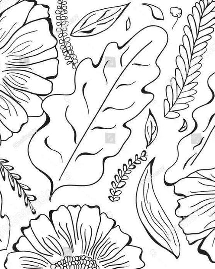 Serene Tropical Paradise Abstract Mural Wallpaper - Elegant Botanical Decor for Stylish Homes