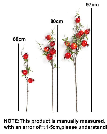 Exquisite Faux Pomegranate Floral Branch for Year-Round Home Elegance