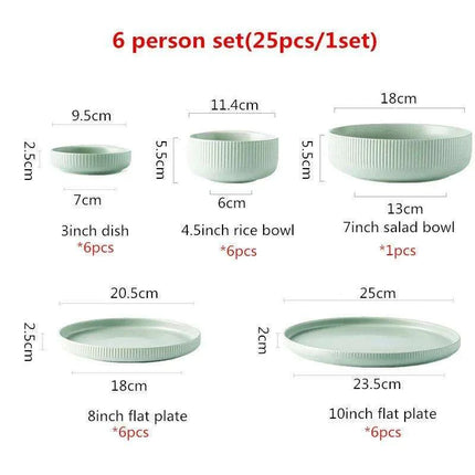 Contemporary Matte Nordic Ceramic Dining Set - Embrace Japanese Elegance for Every Occasion