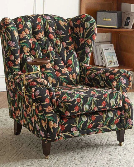 Elegant Leather Wingback Chair for Modern Living Areas