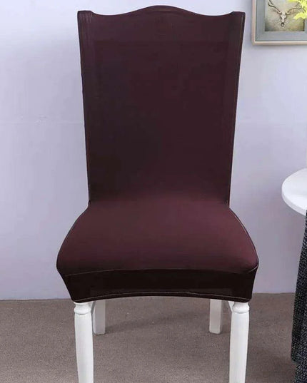 Elegant Nordic Dark Blue Stretch Chair Cover - Premium Spandex/Polyester for Events and Banquets