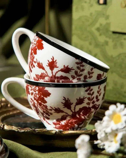 Charming French Rose Vintage Tea Cup and Saucer Set - Timeless Elegance for Every Gathering