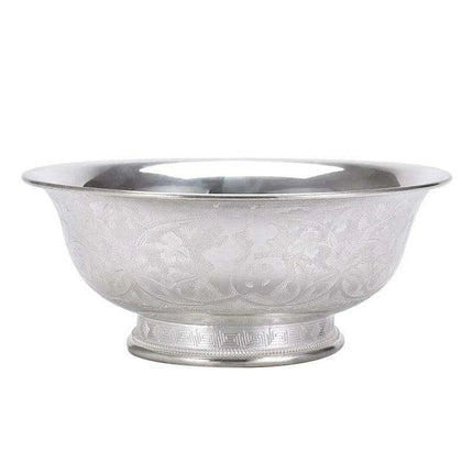 Elegant Handcrafted Sterling Silver Serving Bowl