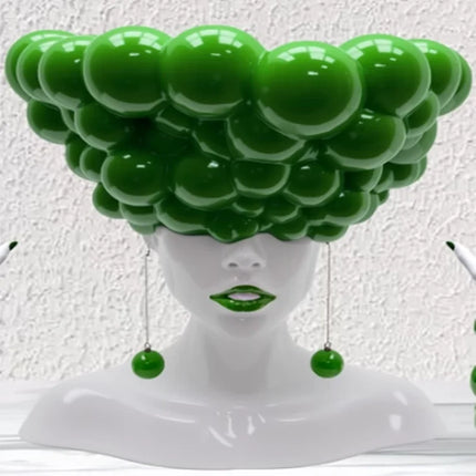 Modern Fashion Girl Art Figure Sculpture Ornaments, Resin Crafts, Livi