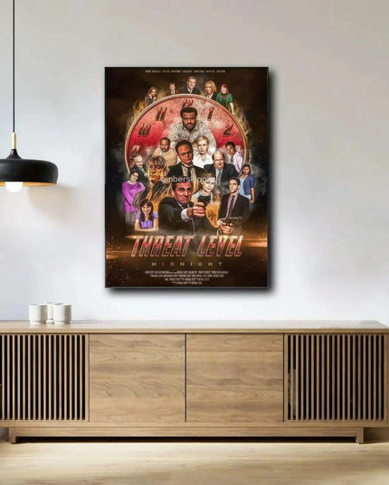 Threat Level Midnight Canvas Artwork - Unique Home Decor for Modern Living Spaces