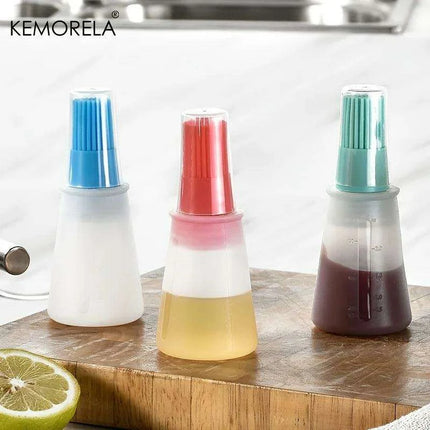 Silicone Oil Brush and Lid Set: Your Essential Companion for High-Temperature Cooking and BBQ