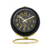 Modern Metal Frame Analog Alarm Clock with Soft Night Light – Chic Home Accent & Perfect Gift