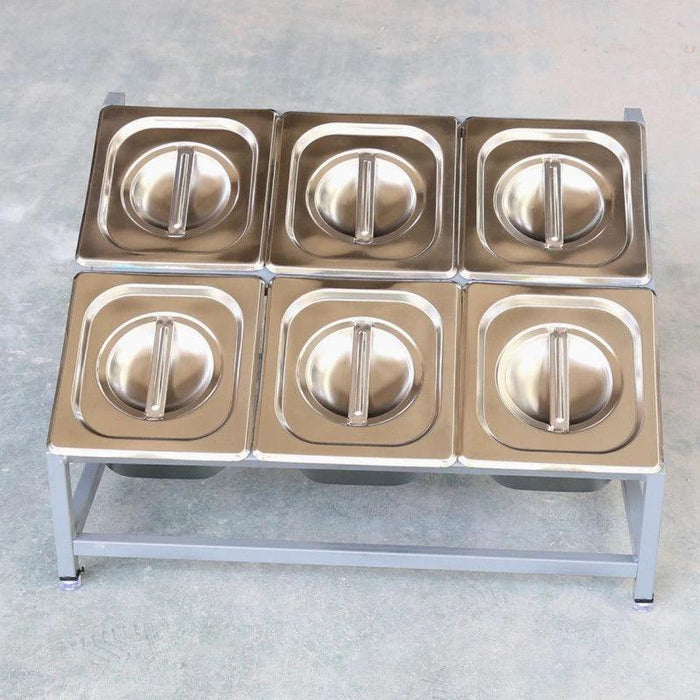 Milk Tea Shop Organizational Marvel: Multi-Grid Portion Basin Rack for Streamlined Efficiency