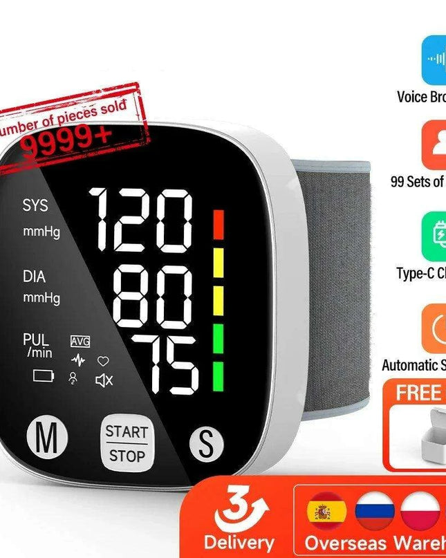 HealthMate Portable Blood Pressure & Heart Rate Monitoring Device - Your Go-To Health Assistant