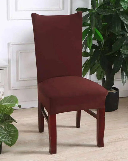 Elegant Beige Stretchable Slipcovers for Dining Chairs at Special Events