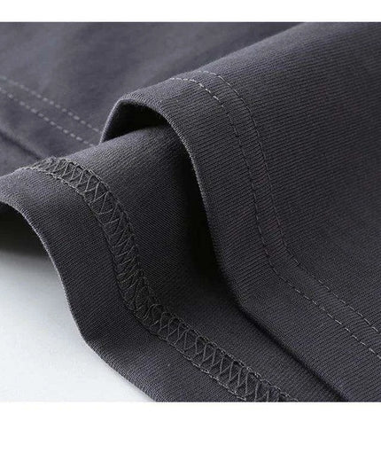 Premium 260gsm Men's Oversized Casual Cotton Short Sleeve T-Shirt - Summer Essential O-Neck Top