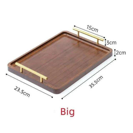 Charming Rustic Wood Tray with Easy-Grip Handles - Perfect for Stylish Home Organization and Entertaining