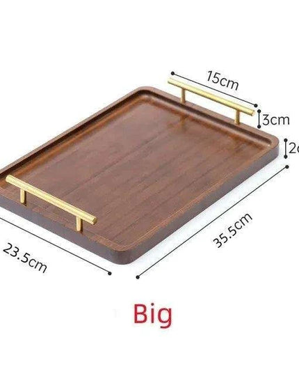 Charming Rustic Wood Tray with Easy-Grip Handles - Perfect for Stylish Home Organization and Entertaining