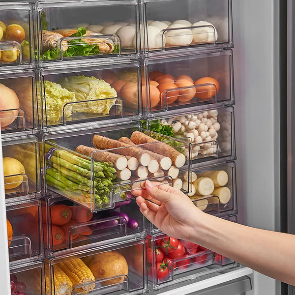 냉장고 보관 용기 및 냉장고 정리함