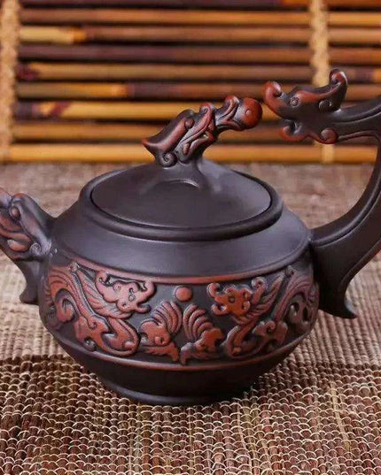 Artisan Purple Clay Teapot - A Cultural Gem for Tea Lovers