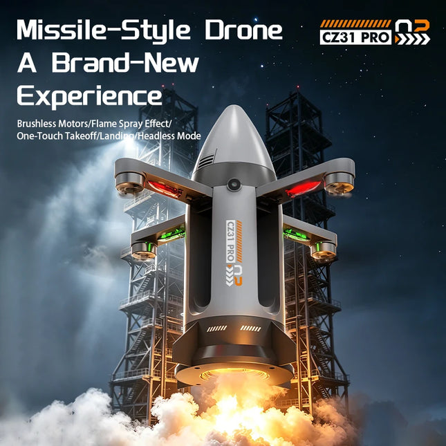 RC Starship Rocket Drone – 2.4G 360° Rotation Spray Airplane Toy