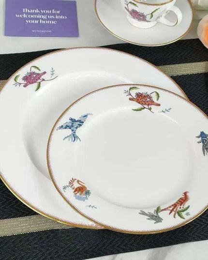 Timeless Nordic Charm Tea Set - Exquisite Bone China Kitchenware for Elegant Gatherings