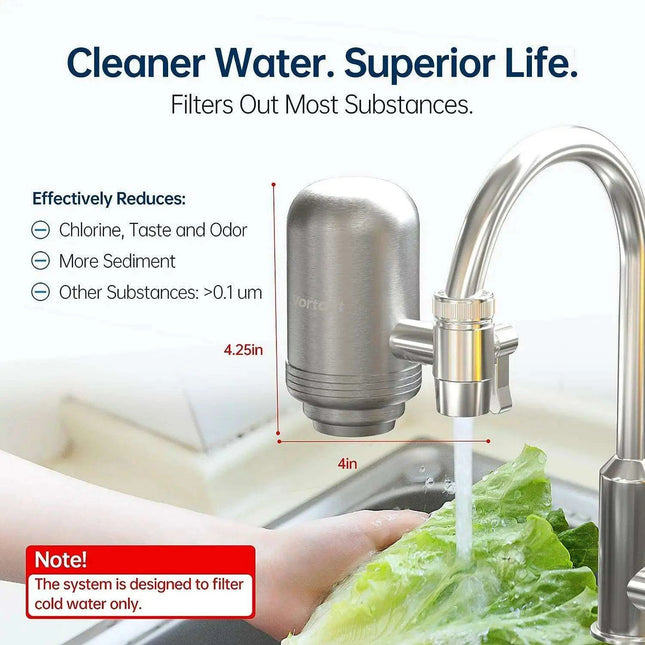 RapidFlow Pro Stainless Steel Water Purification System with Enhanced Filtration Technology