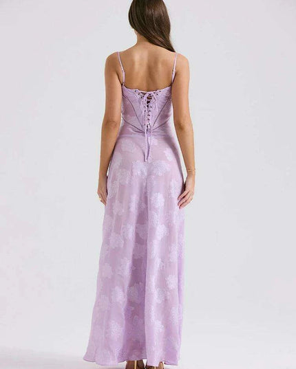 Stunning Backless A-line Maxi Dress with Adjustable Straps – Ideal for Celebratory Events & Summer Gatherings