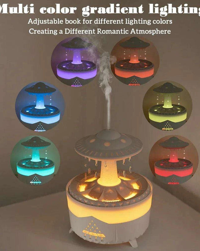 Mushroom Raindrop LED Aromatherapy Humidifier