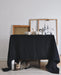 Elegant Natural Linen Dining Table Ensemble - Sophisticated Essential for Fine Dining