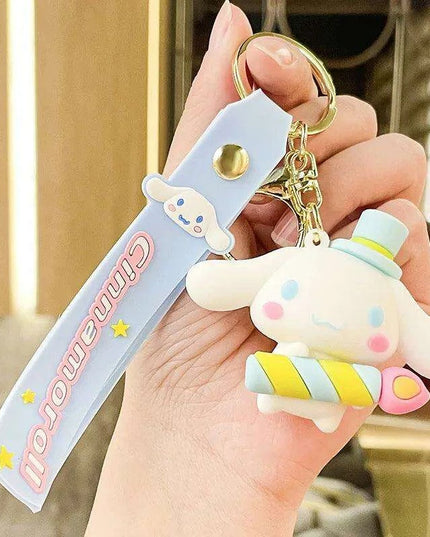 Cinnamoroll Character Keychain - Whimsical Bag and Key Charm for a Playful Touch