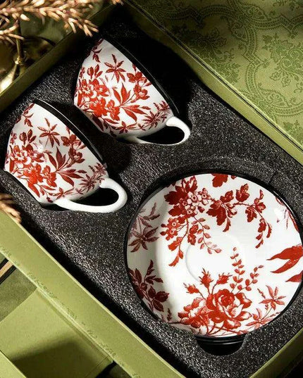 Charming French Rose Vintage Tea Cup and Saucer Set - Timeless Elegance for Every Gathering