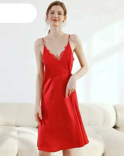 Radiant Crimson Mulberry Silk Bridal Collection - Luxe Wedding Attire