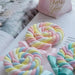 Charming Faux Cotton Candy Lollipop - Ideal for Sweet Displays, Kids' Photography, and Wedding Decorations